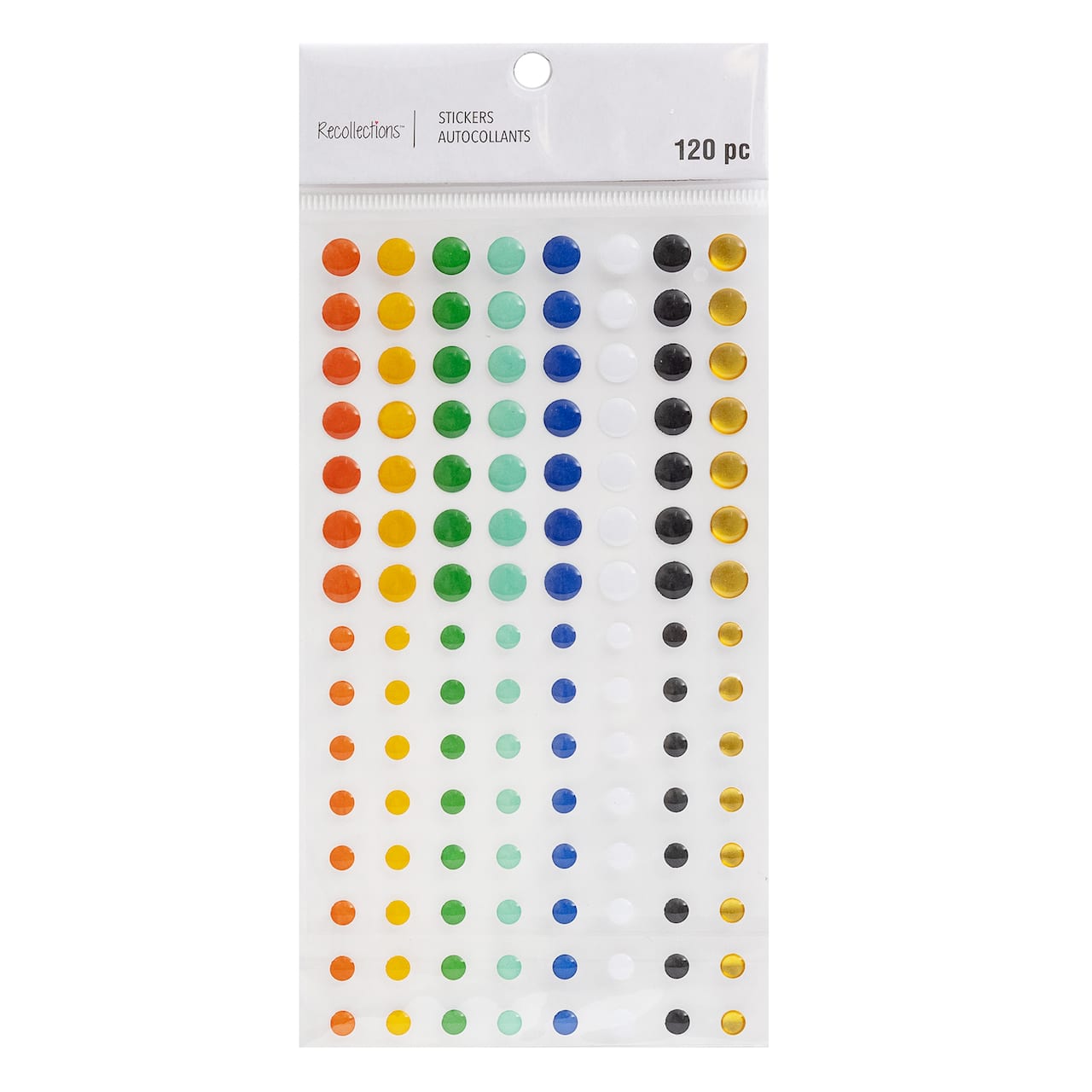 Multicolor Enamel Dot Stickers by Recollections&#x2122;